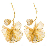 Aretes de flor largos