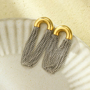 Aretes de barbas plata