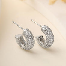 Cargar imagen en el visor de la galería, Mini hoops con zirconias
