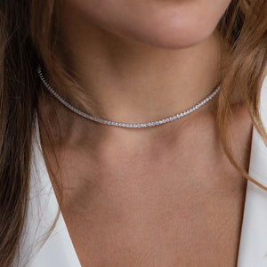 Choker de mini zirconias