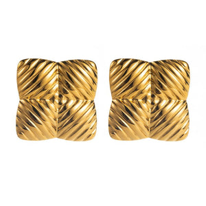 aretes de cuadro con relieve dorado